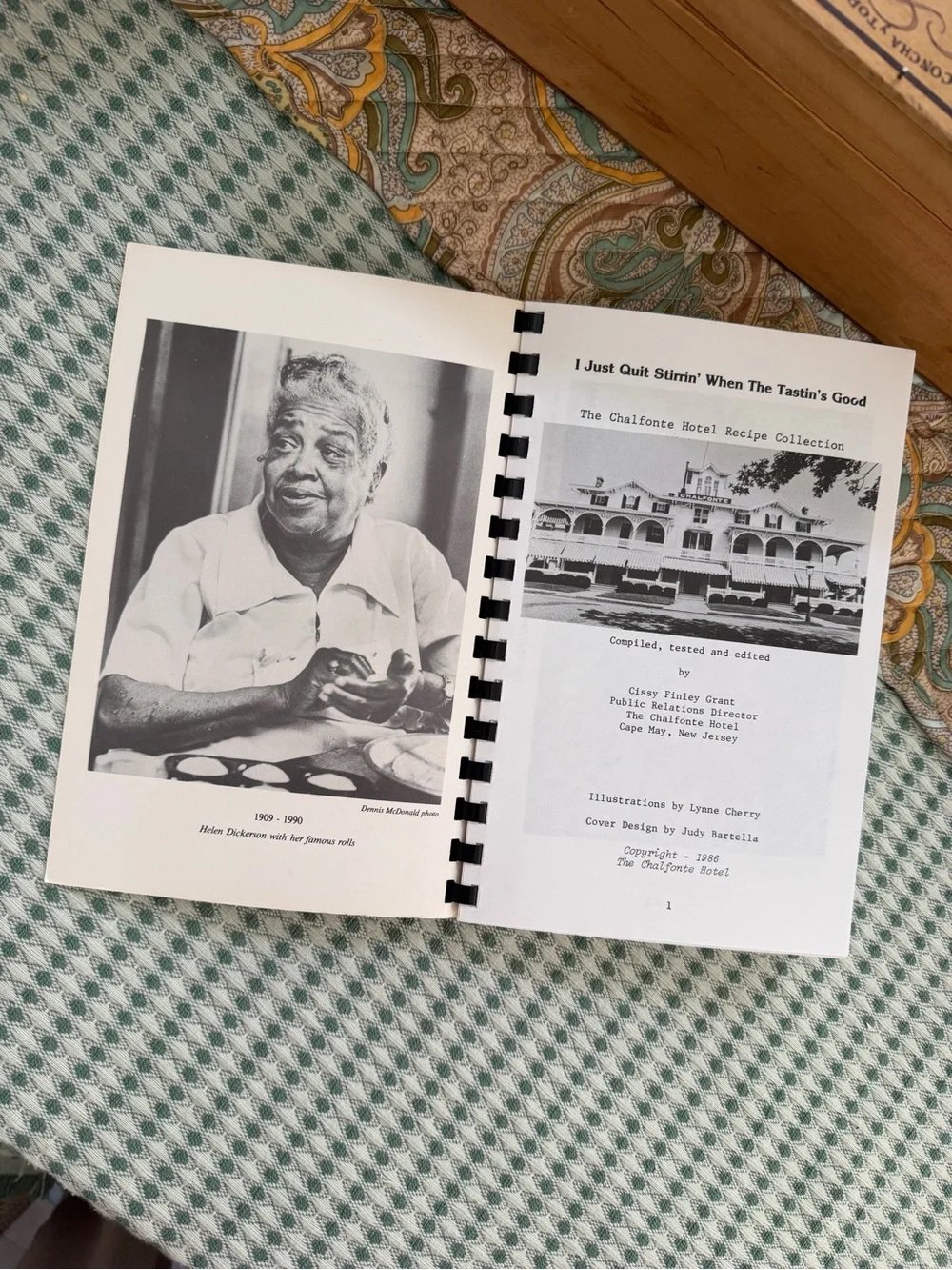NEW Vintage Rare Cookbook I Just Quit Stirrin' When The Tastin's Good Cookbook